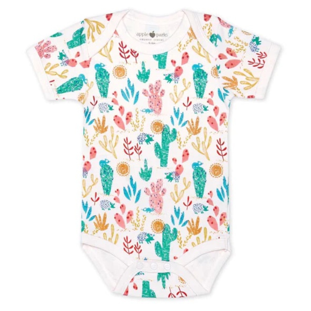 Colorful Cactus Print Baby Onesie